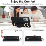 Custodia per telefono in PU con anello a copertura totale antiscivolo con cinturino, For Samsung Galaxy Note20