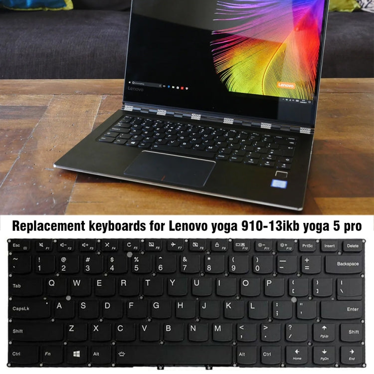 Frameless Laptop Backlit Keyboard, For Lenovo Yoga 910-13JKB / Yoga 5 Pro