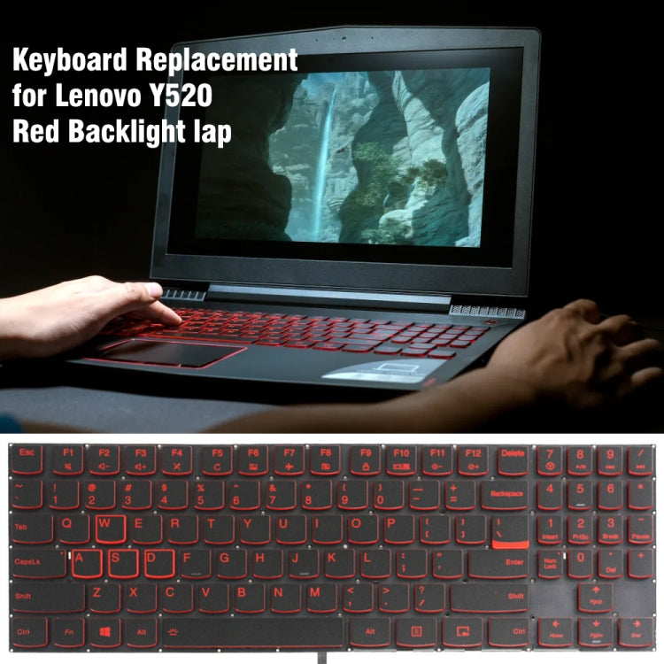 Tastiera per laptop retroilluminata versione USA, For Lenovo Y520