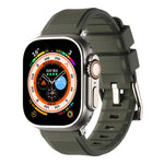 Cinturino in silicone a doppio anello, For Apple Watch 8 45mm, For Apple Watch Ultra 2 49mm