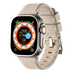 Cinturino in silicone a doppio anello, For Apple Watch 7 41mm, For Apple Watch 7 45mm
