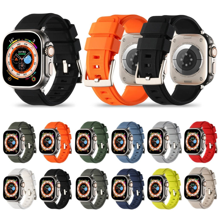 Cinturino in silicone a doppio anello, For Apple Watch 8 45mm, For Apple Watch Ultra 2 49mm
