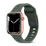 Cinturino in silicone a strisce con fibbia quadrata, For Apple Watch Series 8 41mm