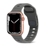 Cinturino in silicone a strisce con fibbia quadrata, For Apple Watch Series 3 38mm