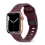 Cinturino in silicone a strisce con fibbia quadrata, For Apple Watch Series 2 42mm