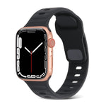 Cinturino in silicone a strisce con fibbia quadrata, For Apple Watch Series 2 42mm