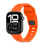 Cinturino in silicone a strisce con fibbia quadrata, For Apple Watch Series 10 42mm
