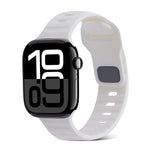 Cinturino in silicone a strisce con fibbia quadrata, For Apple Watch Series 10 42mm