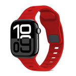 Cinturino in silicone a strisce con fibbia quadrata, For Apple Watch Series 10 42mm