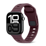 Cinturino in silicone a strisce con fibbia quadrata, For Apple Watch Series 10 42mm