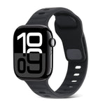 Cinturino in silicone a strisce con fibbia quadrata, For Apple Watch Series 10 42mm