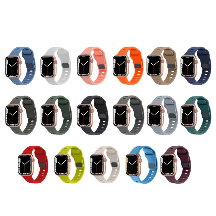 Cinturino in silicone a strisce con fibbia quadrata, For Apple Watch 38mm