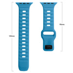 Cinturino in silicone a strisce con fibbia quadrata, For Apple Watch 6 40mm