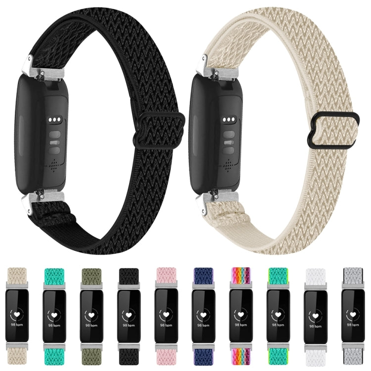 Cinturino per orologio in nylon intrecciato con fibbia, For Fitbit Inspire 3