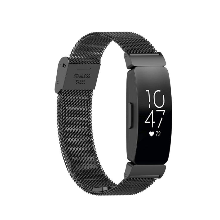 Cinturino per orologio in acciaio inossidabile a maglia fine con fibbia, For Fitbit Inspire 3