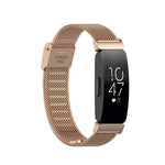 Cinturino per orologio in acciaio inossidabile a maglia fine con fibbia, For Fitbit Inspire 3