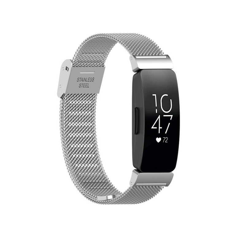 Cinturino per orologio in acciaio inossidabile a maglia fine con fibbia, For Fitbit Inspire 3