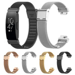Cinturino per orologio in acciaio inossidabile a maglia fine con fibbia, For Fitbit Inspire 3