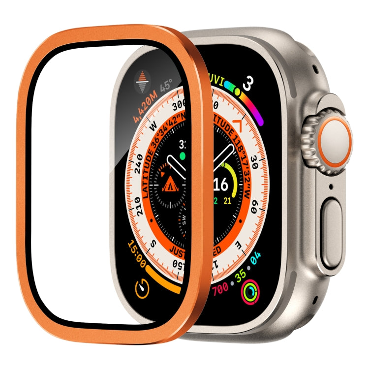 Pellicola temperata integrata con telaio in lega di alluminio, For Apple Watch Ultra 49mm