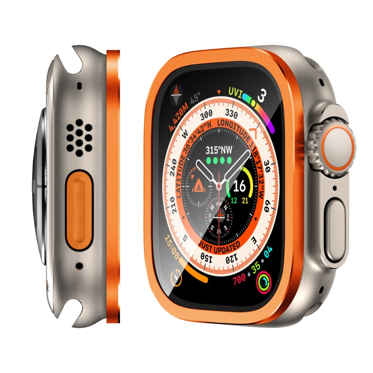 Pellicola temperata integrata con telaio in lega di alluminio, For Apple Watch Ultra 49mm