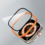 Pellicola temperata integrata con telaio in lega di alluminio, For Apple Watch Ultra 49mm