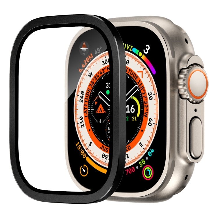 Pellicola temperata integrata con telaio in lega di alluminio, For Apple Watch Ultra 49mm