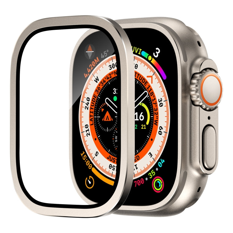 Pellicola temperata integrata con telaio in lega di alluminio, For Apple Watch Ultra 49mm