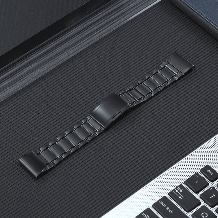 Cinturino per orologio in acciaio al titanio con cinque perline a sgancio rapido da 26 mm, For Garmin Tactix 7 Pro/Fenix 7X/6X Pro