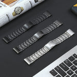 Cinturino per orologio in acciaio al titanio con cinque perline a sgancio rapido da 26 mm, For Garmin Tactix 7 Pro/Fenix 7X/6X Pro