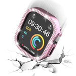 Cassa dell'orologio per PC con cavo a doppia fila di diamanti, For Apple Watch Ultra 2 / Ultra 49mm