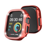 Cassa dell'orologio per PC con cavo a doppia fila di diamanti, For Apple Watch Ultra 2 / Ultra 49mm
