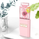 Ventilatore portatile USB a lama nascosta 3 velocità