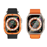 Anello numerico Montatura in metallo Pellicola temperata integrata, For Apple Watch Ultra 1 / 2 / 3 49mm