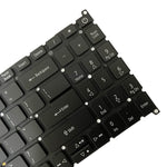 Tastiera per laptop retroilluminata versione USA, For Acer R5-471, For Acer Swift 3 SF315-51, For Acer Swift 3 SF314-54