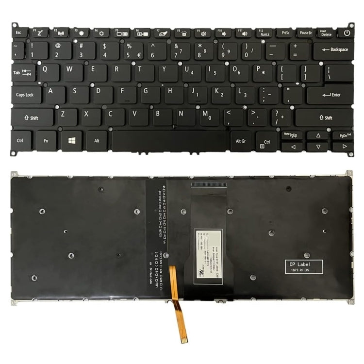 US Version Backlit Laptop Keyboard, For Acer R5-471, For Acer Swift 3 SF315-51, For Acer Swift 3 SF314-54