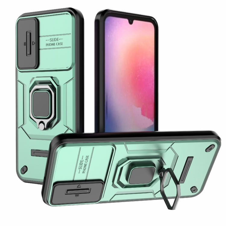 Custodia per telefono antiurto scorrevole Camshield TPU + PC con supporto, For Samsung Galaxy M34 5G India, For Samsung Galaxy A25 5G, For Samsung Galaxy A24 5G, For Samsung Galaxy A34 5G