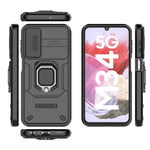 Custodia per telefono antiurto scorrevole Camshield TPU + PC con supporto, For Samsung Galaxy M34 5G India, For Samsung Galaxy A25 5G, For Samsung Galaxy A24 5G, For Samsung Galaxy A34 5G