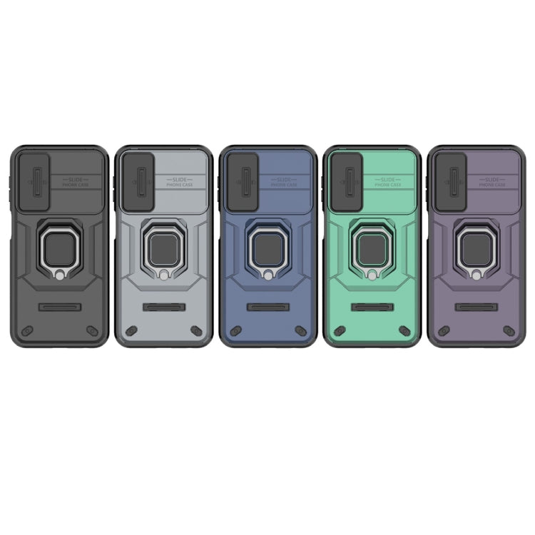 Custodia per telefono antiurto scorrevole Camshield TPU + PC con supporto, For Samsung Galaxy M34 5G India, For Samsung Galaxy A25 5G, For Samsung Galaxy A24 5G, For Samsung Galaxy A34 5G
