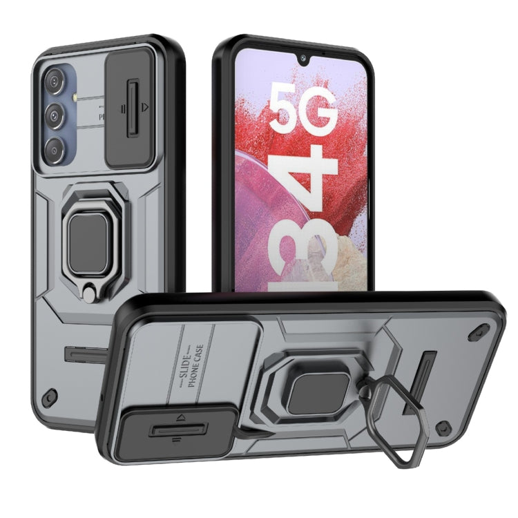 Custodia per telefono antiurto scorrevole Camshield TPU + PC con supporto, For Samsung Galaxy M34 5G India, For Samsung Galaxy A25 5G, For Samsung Galaxy A24 5G, For Samsung Galaxy A34 5G