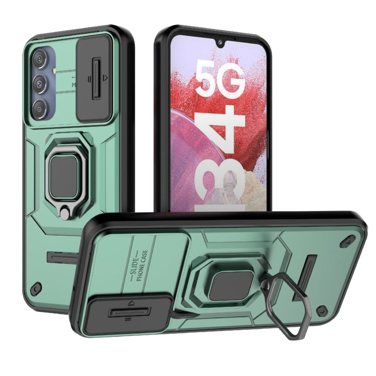 Custodia per telefono antiurto scorrevole Camshield TPU + PC con supporto, For Samsung Galaxy M34 5G India, For Samsung Galaxy A25 5G, For Samsung Galaxy A24 5G, For Samsung Galaxy A34 5G