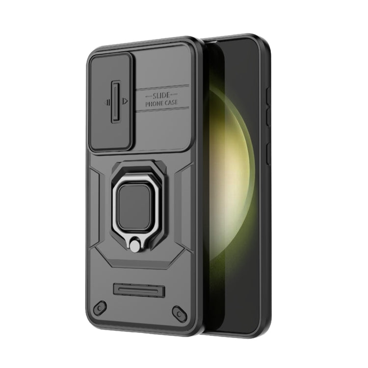 Custodia per telefono antiurto scorrevole Camshield TPU + PC con supporto, For Samsung Galaxy A35 5G, For Samsung Galaxy S24 Ultra 5G, For Samsung Galaxy S24+ 5G, For Samsung Galaxy S24 5G