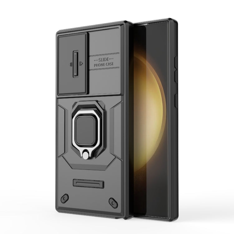 Custodia per telefono antiurto scorrevole Camshield TPU + PC con supporto, For Samsung Galaxy A35 5G, For Samsung Galaxy S24 Ultra 5G, For Samsung Galaxy S24+ 5G, For Samsung Galaxy S24 5G