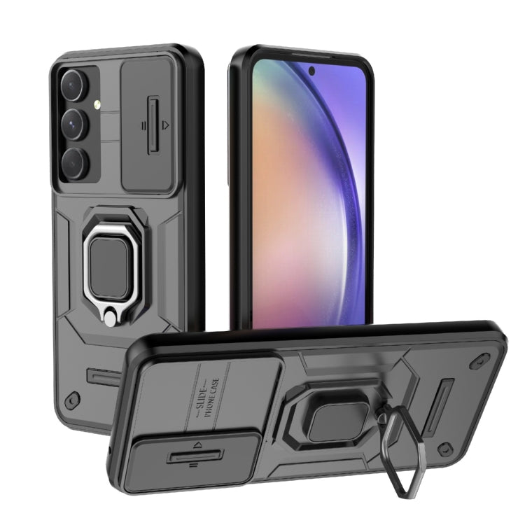 Custodia per telefono antiurto scorrevole Camshield TPU + PC con supporto, For Samsung Galaxy M55 5G, For Samsung Galaxy M15 5G, For Samsung Galaxy A15 5G, For Samsung Galaxy A55 5G