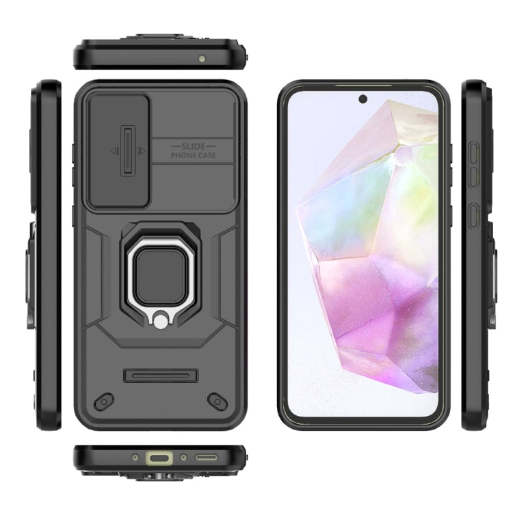 Custodia per telefono antiurto scorrevole Camshield TPU + PC con supporto, For Samsung Galaxy A35 5G, For Samsung Galaxy S24 Ultra 5G, For Samsung Galaxy S24+ 5G, For Samsung Galaxy S24 5G