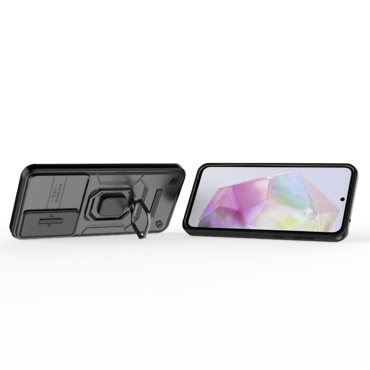 Custodia per telefono antiurto scorrevole Camshield TPU + PC con supporto, For Samsung Galaxy A35 5G, For Samsung Galaxy S24 Ultra 5G, For Samsung Galaxy S24+ 5G, For Samsung Galaxy S24 5G