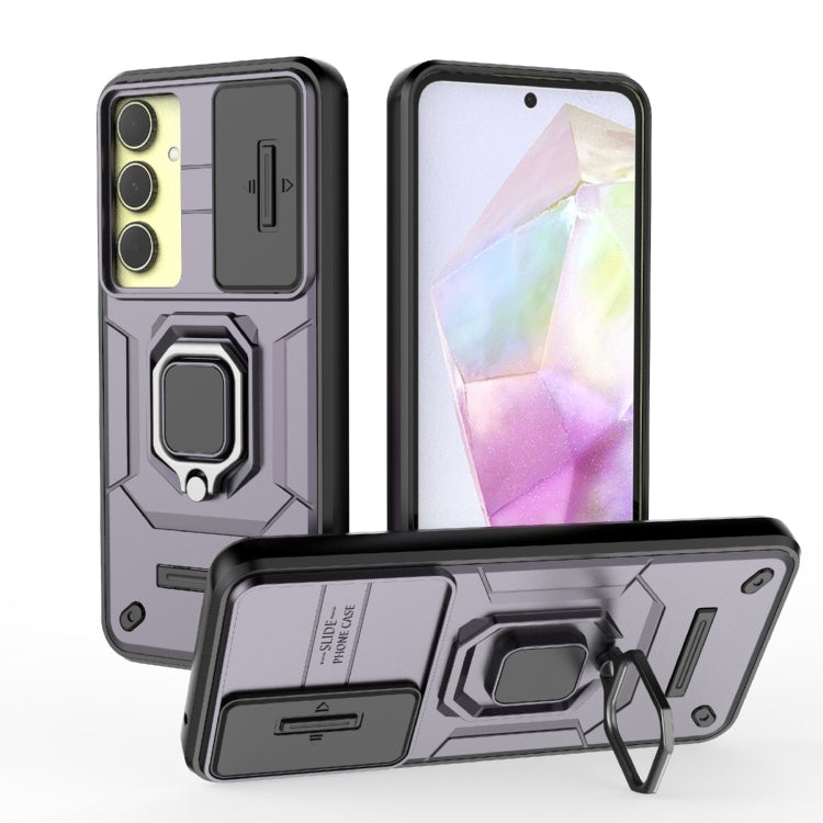 Custodia per telefono antiurto scorrevole Camshield TPU + PC con supporto, For Samsung Galaxy A35 5G, For Samsung Galaxy S24 Ultra 5G, For Samsung Galaxy S24+ 5G, For Samsung Galaxy S24 5G