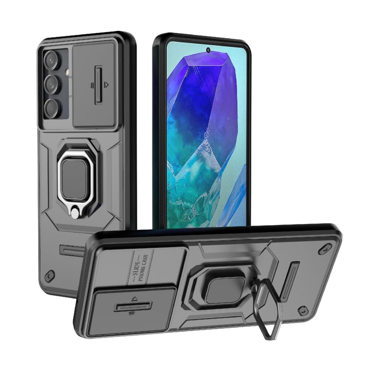 Custodia per telefono antiurto scorrevole Camshield TPU + PC con supporto, For Samsung Galaxy M55 5G, For Samsung Galaxy M15 5G, For Samsung Galaxy A15 5G, For Samsung Galaxy A55 5G