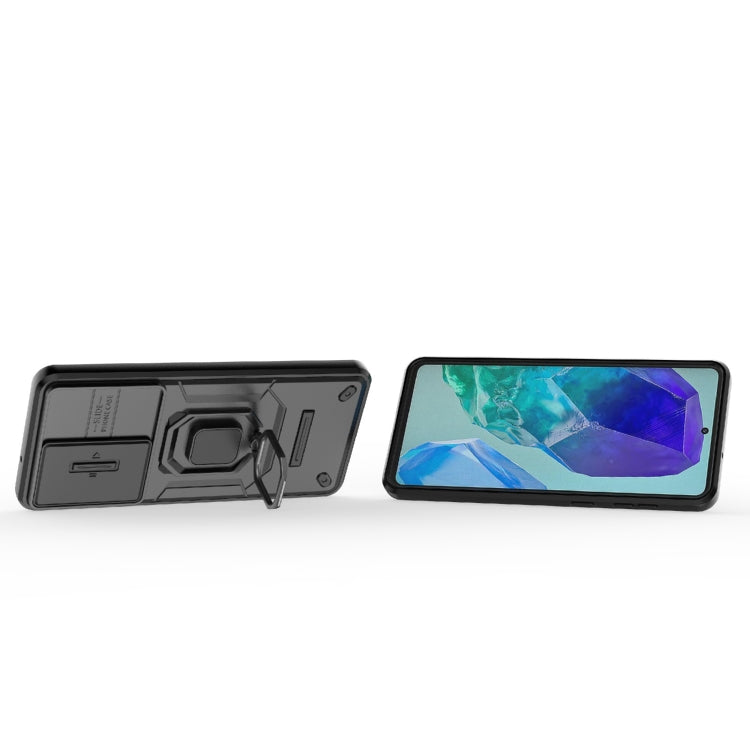 Custodia per telefono antiurto scorrevole Camshield TPU + PC con supporto, For Samsung Galaxy M55 5G, For Samsung Galaxy M15 5G, For Samsung Galaxy A15 5G, For Samsung Galaxy A55 5G