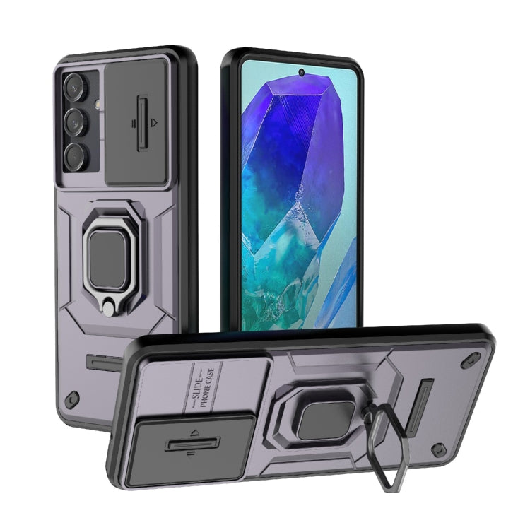 Custodia per telefono antiurto scorrevole Camshield TPU + PC con supporto, For Samsung Galaxy M55 5G, For Samsung Galaxy M15 5G, For Samsung Galaxy A15 5G, For Samsung Galaxy A55 5G