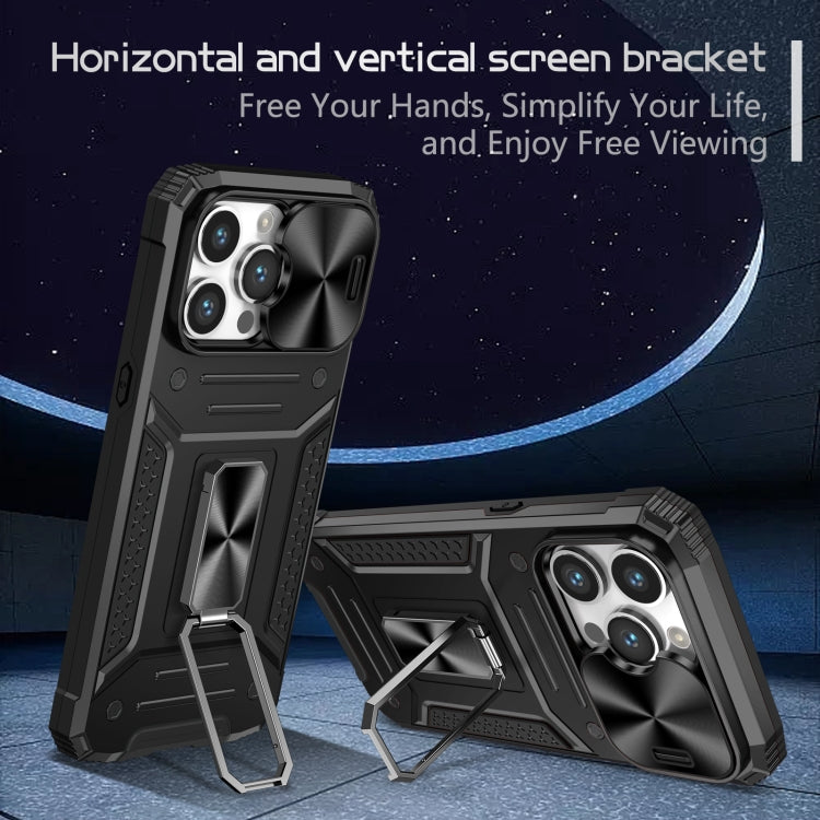 Custodia per telefono PC ibrida Camshield Robot TPU, For iPhone 15 Pro, For iPhone 15 Plus, For iPhone 15, For iPhone 14 Plus